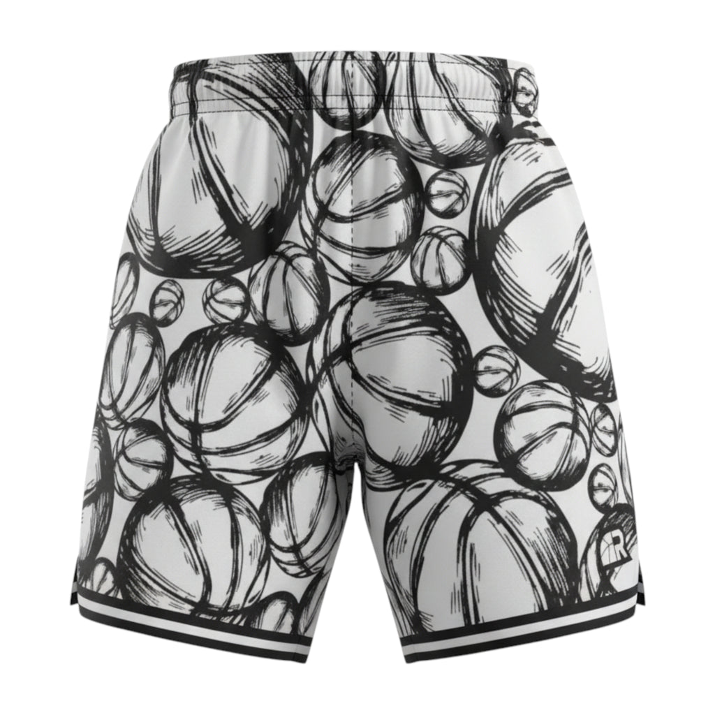 Basketball Dept Short White - Pantaloncini Basket Bianchi | Rook