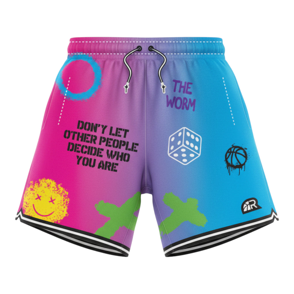 Crazy Short Sky - Pantaloncini Basket Dennis Rodman Style | Rook