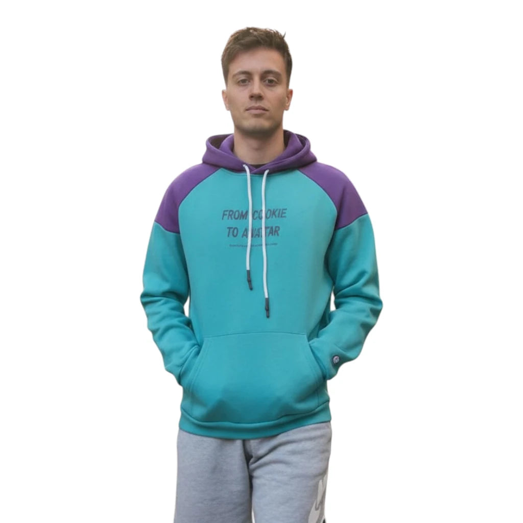 Hoodie FROM Teal & Purple | Felpa Basket Streetwear | Rook Basketball
