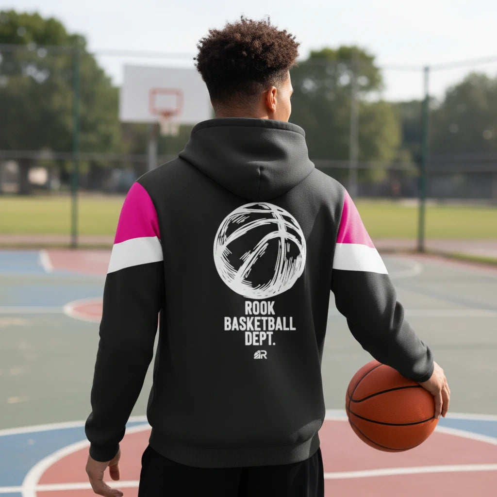 Hoodie Basketball Dept. Black - Felpa Varsity Basket | Rook