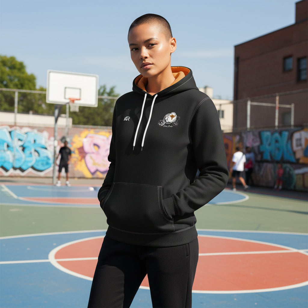 Hoodie Hey Rook Black - Felpa con Cappuccio Basket | Rook