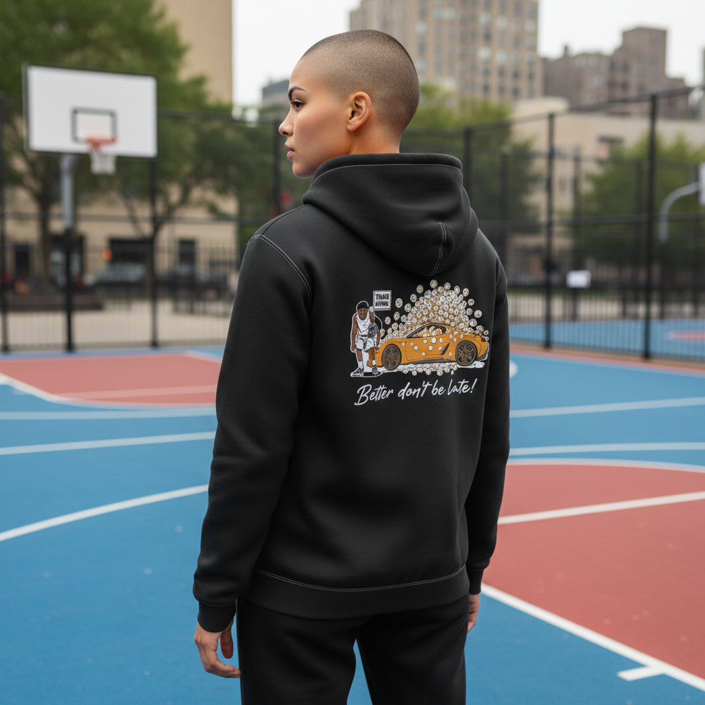 Hoodie Hey Rook Black - Felpa con Cappuccio Basket | Rook