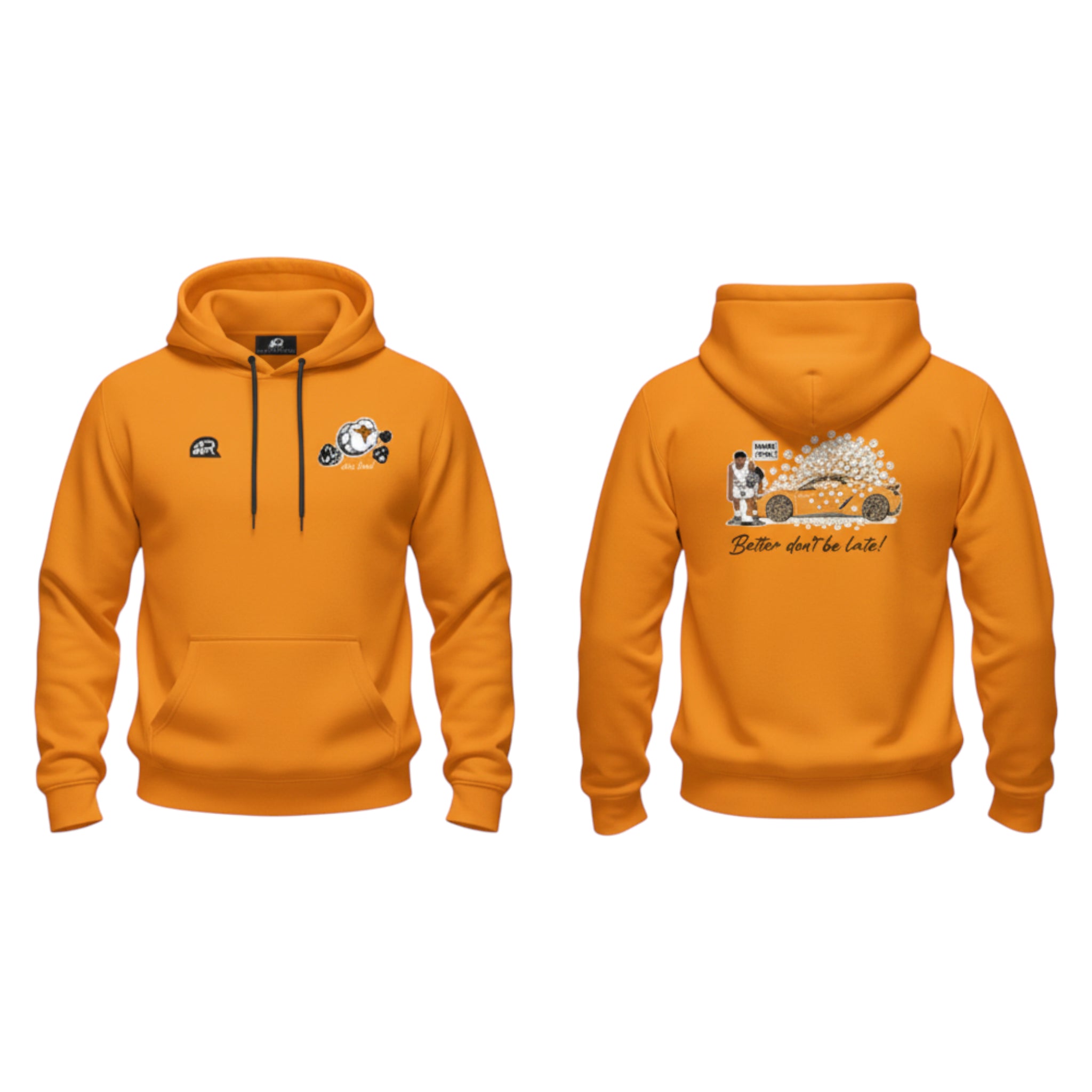 Hoodie "Hey Rook" Gold | Felpa Basket Streetwear | Rook Basketball