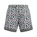 Leopard Short White - Pantaloncini Basket Animalier | Rook Basketball