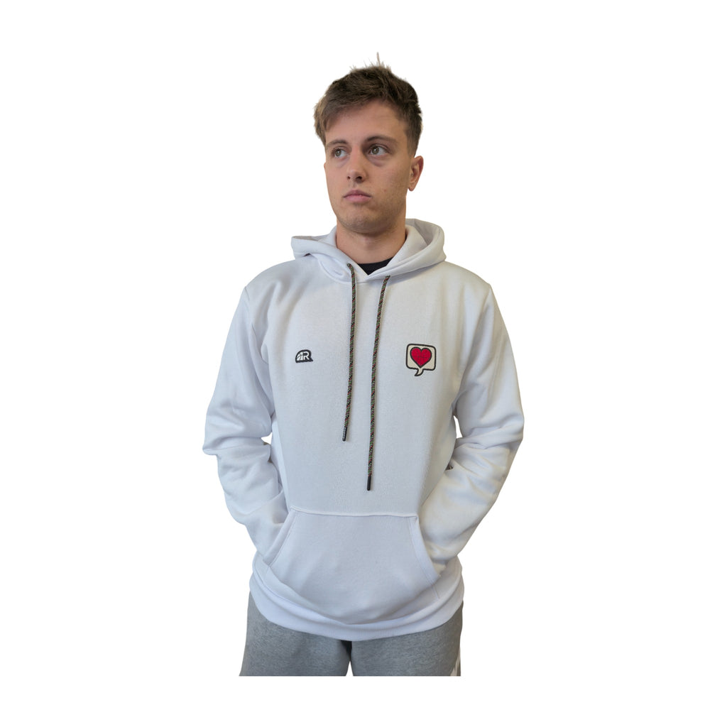 Love for the Game Hoodie White | Felpa Basket Bianca | Rook Basketball