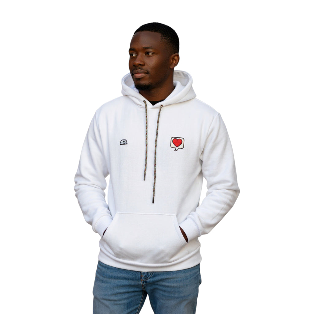 Love for the Game Hoodie White | Felpa Basket Bianca | Rook Basketball