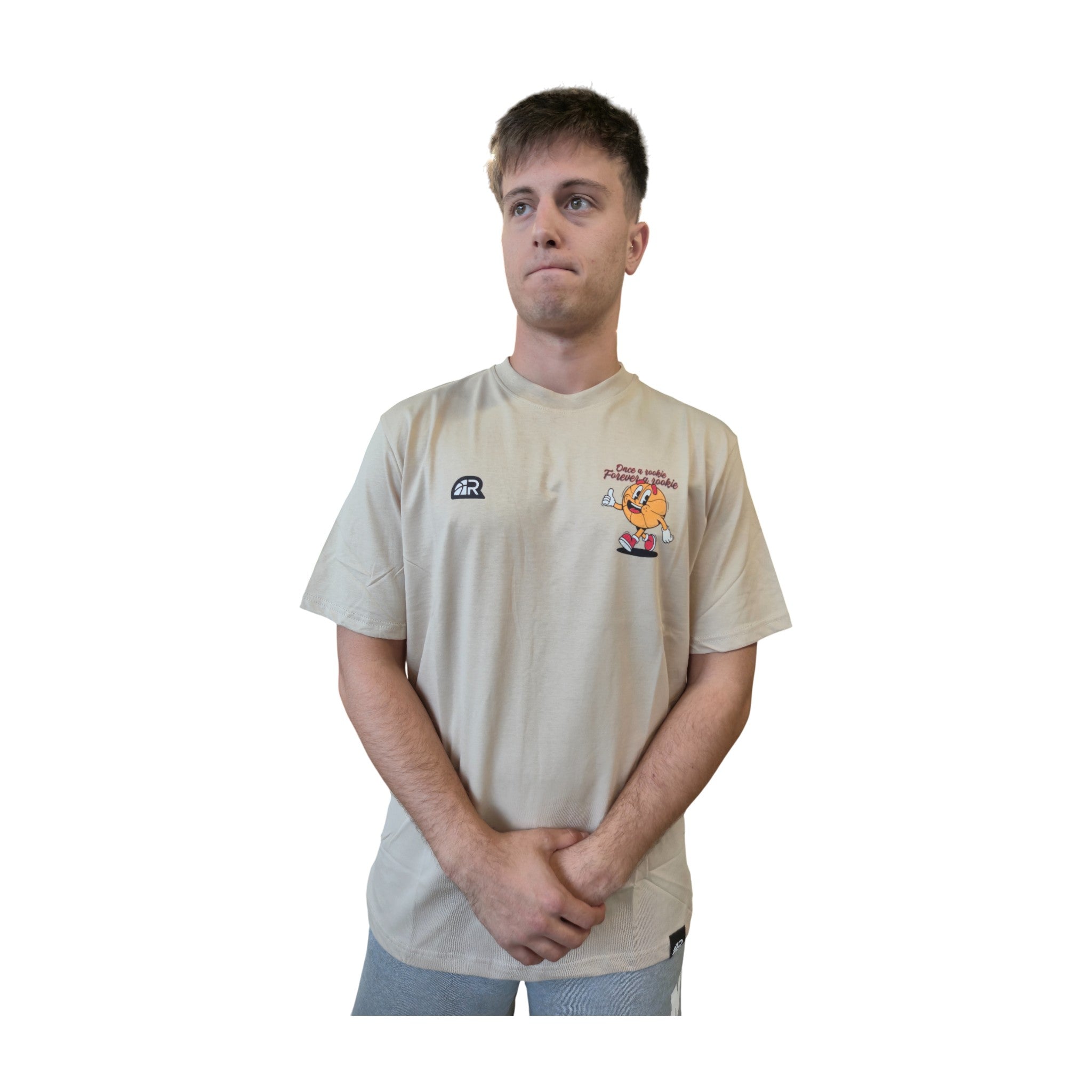 Once a Rookie Tee Avorio | Maglia Basket Cream | Rook Basketball