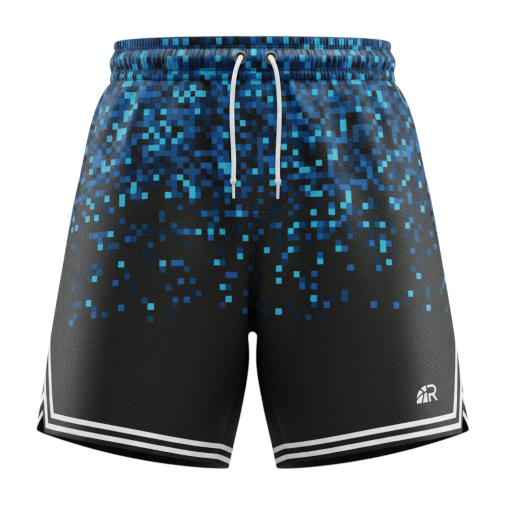 Pixel Short - Pantaloncini Basket Traspiranti | Rook Basketball