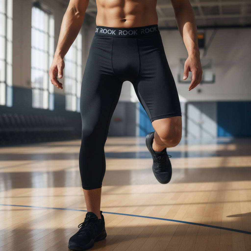 Single Leg Rookie Tech Underwear black- Leggings Asimmetrico | Rook