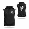 Sleeveless Hoodie Basketball Dept. Black - Felpa Smanicata | Rook