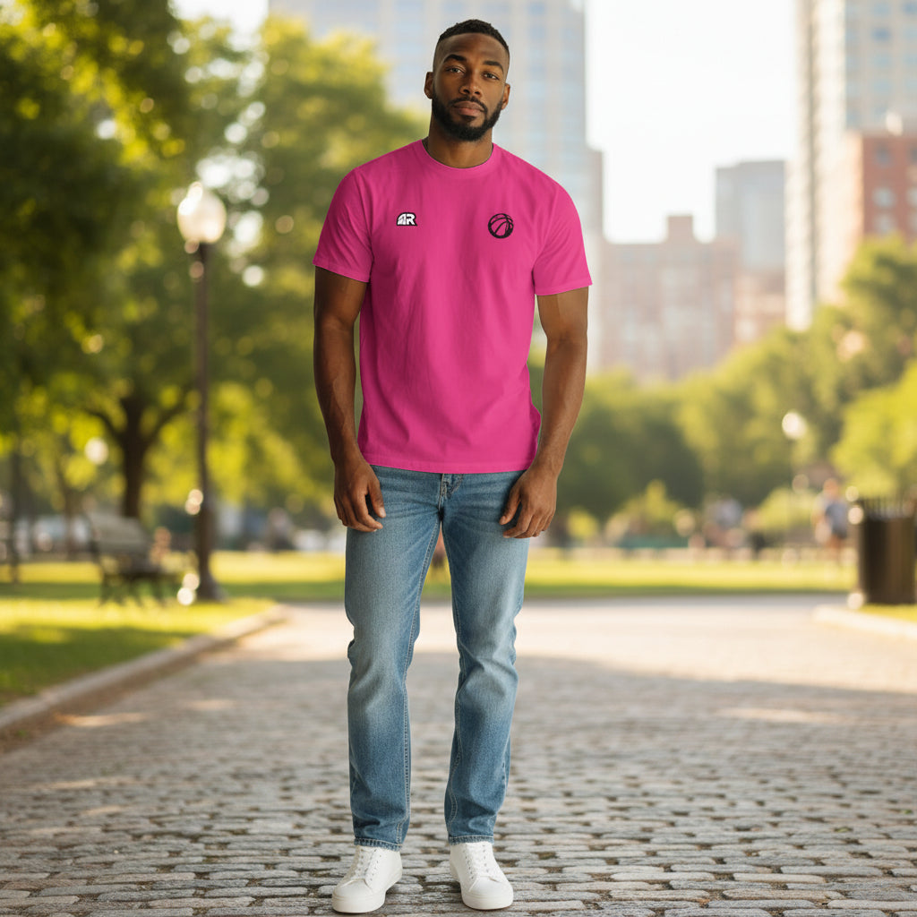 T-Shirt Basketball Dept. Pink - Maglia Basket Rosa | Rook