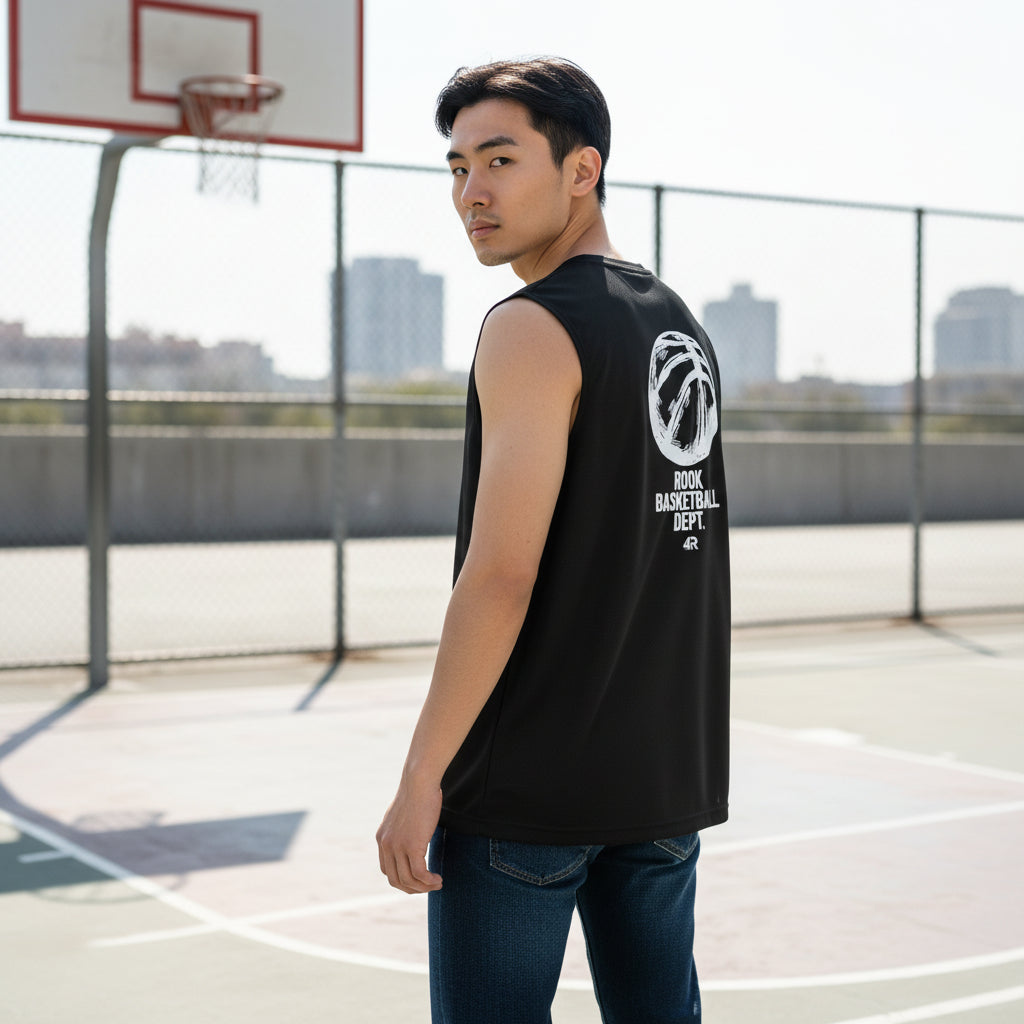 T-Shirt "Basketball Dept" Black | Rook Basketball | Streetwear d'Élite