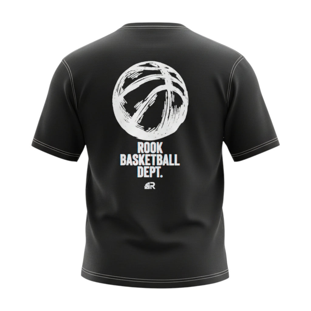 T-Shirt "Basketball Dept." Black | Rook Basketball | Streetwear d'Élite