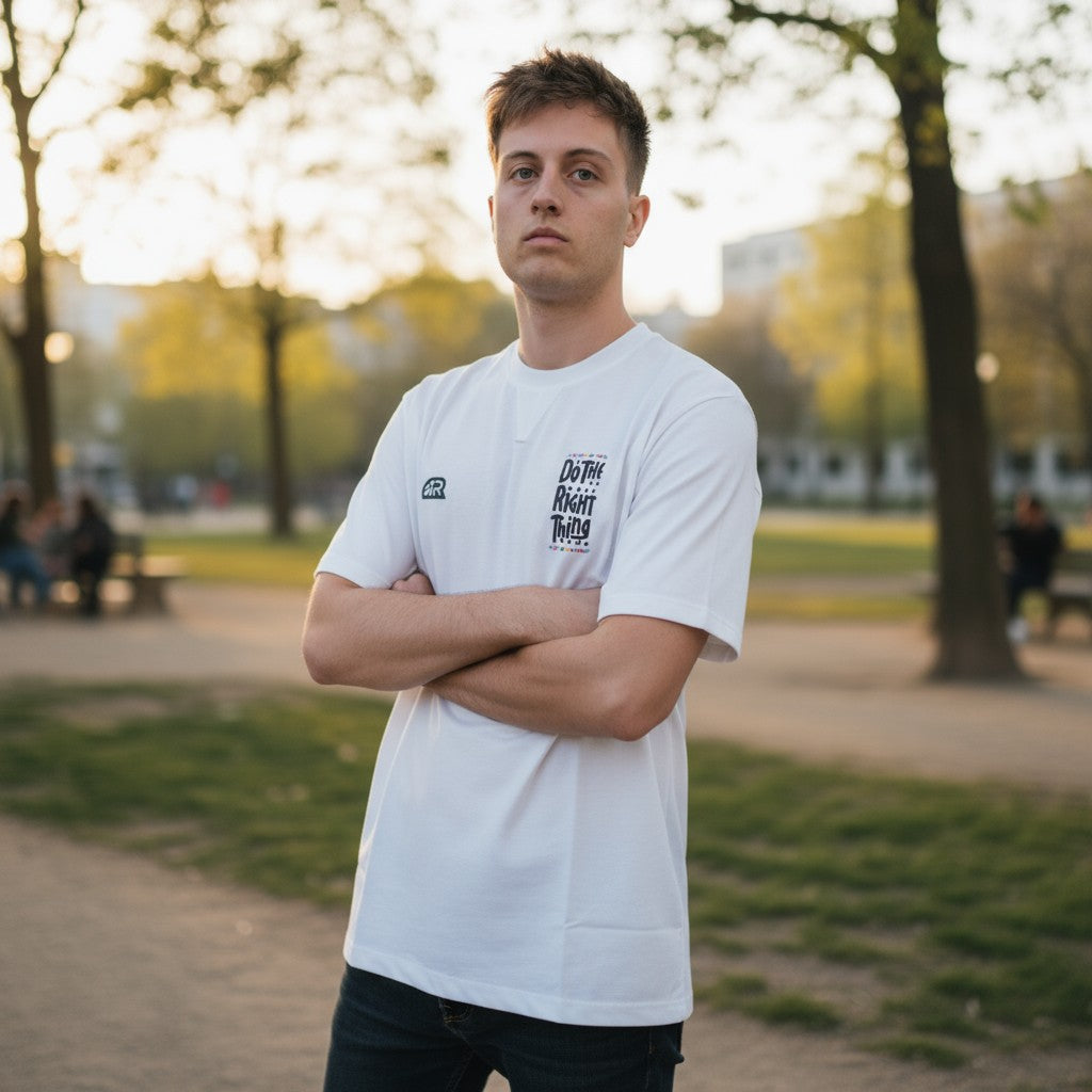 T-Shirt "Do The Right Thing" Black, Rook Basketball Streetwear d'Élite