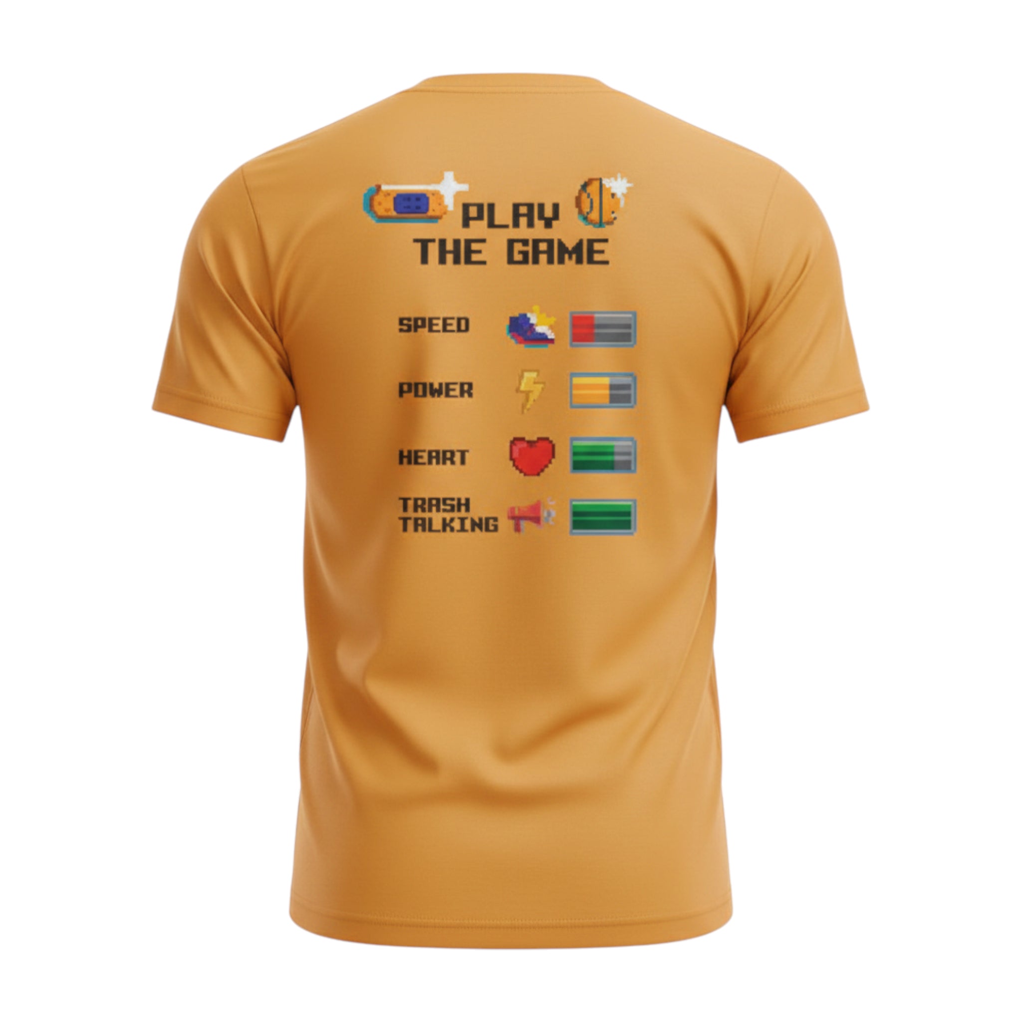 T-Shirt Play The Game Yellow - Maglia Basket Gialla | Rook