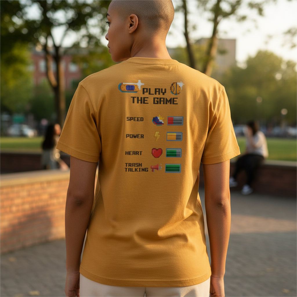 T-Shirt Play The Game Yellow - Maglia Basket Gialla | Rook