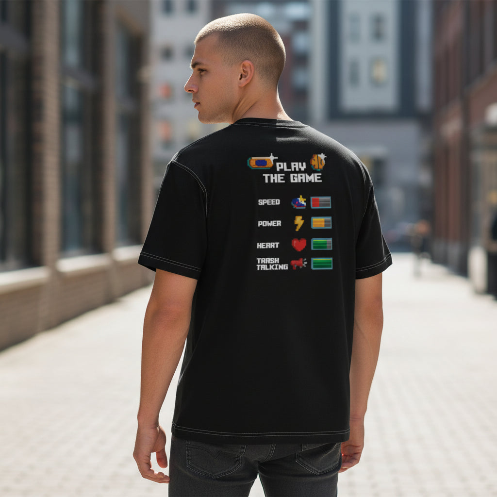 T-Shirt Play The Game Black - Maglia Basket Nera | Rook