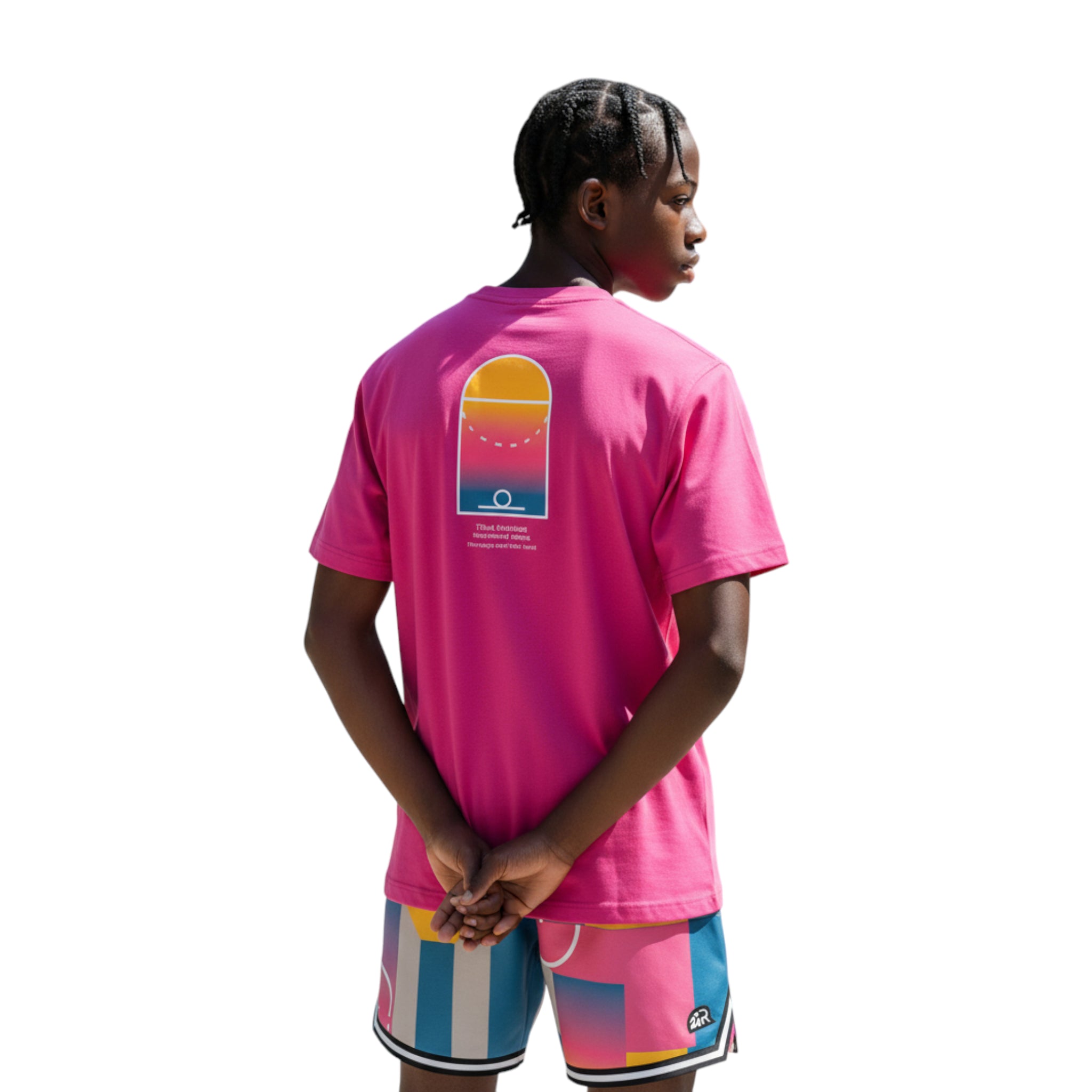T-Shirt "The Answer" Pink| Rook Basketball | Streetwear Made in Italy