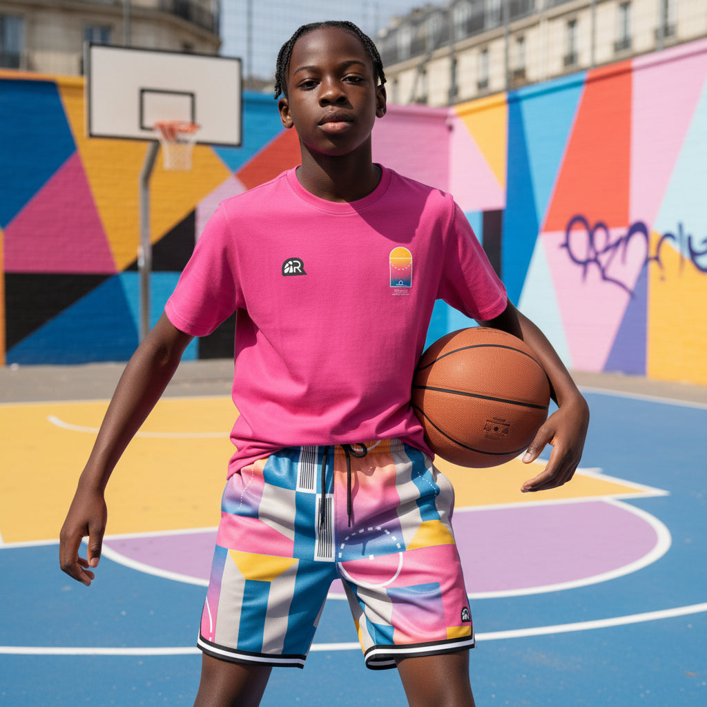 T-Shirt "The Answer" Pink| Rook Basketball | Streetwear Made in Italy