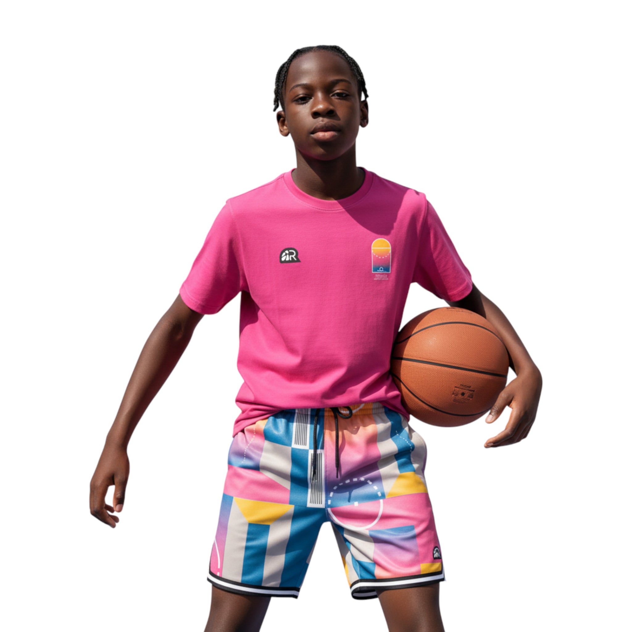 T-Shirt "The Answer" Pink| Rook Basketball | Streetwear Made in Italy
