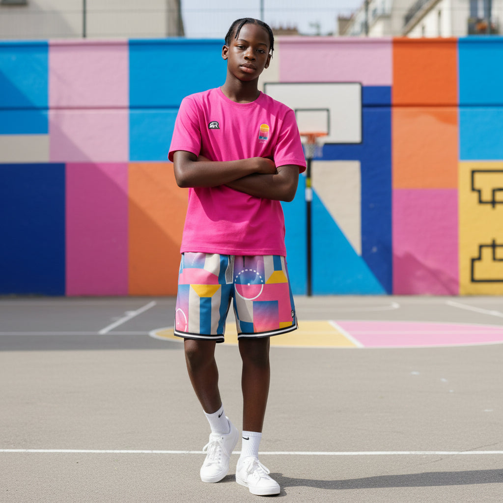 T-Shirt "The Answer" Pink| Rook Basketball | Streetwear Made in Italy