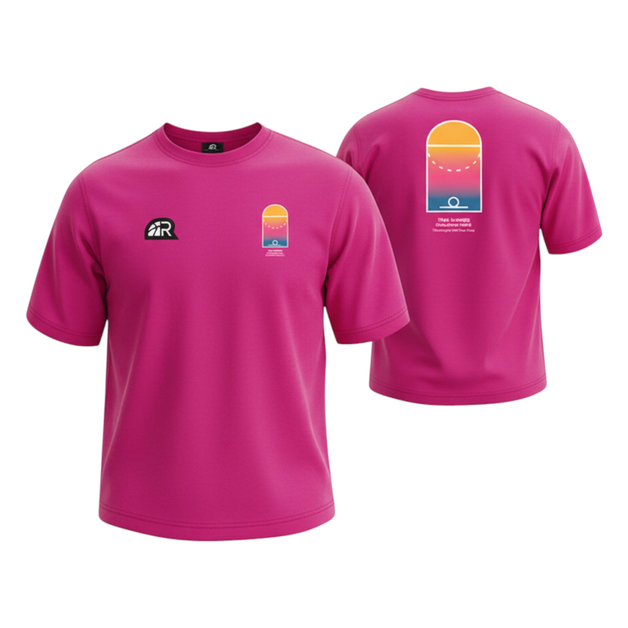 T-Shirt "The Answer" Pink| Rook Basketball | Streetwear Made in Italy