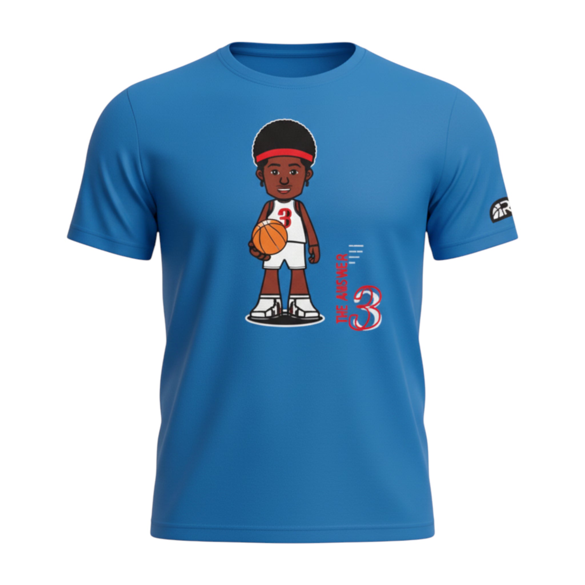 T-Shirt "The Answer" Royal | Rook Basketball | Streetwear Made in Italy