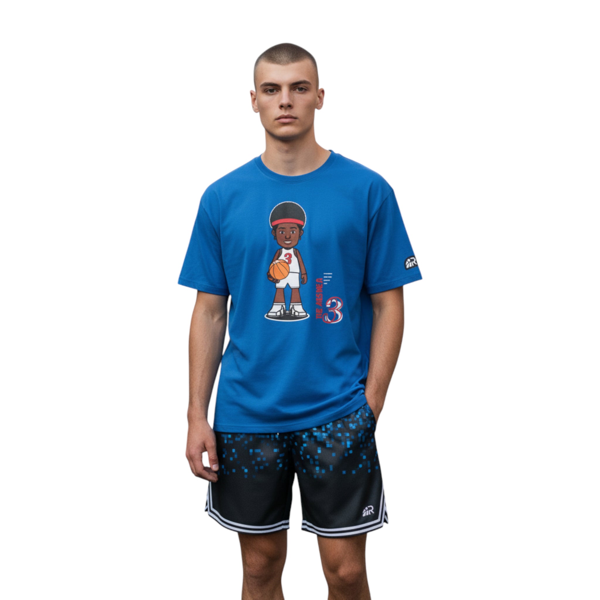 T-Shirt "The Answer" Royal | Rook Basketball | Streetwear Made in Italy