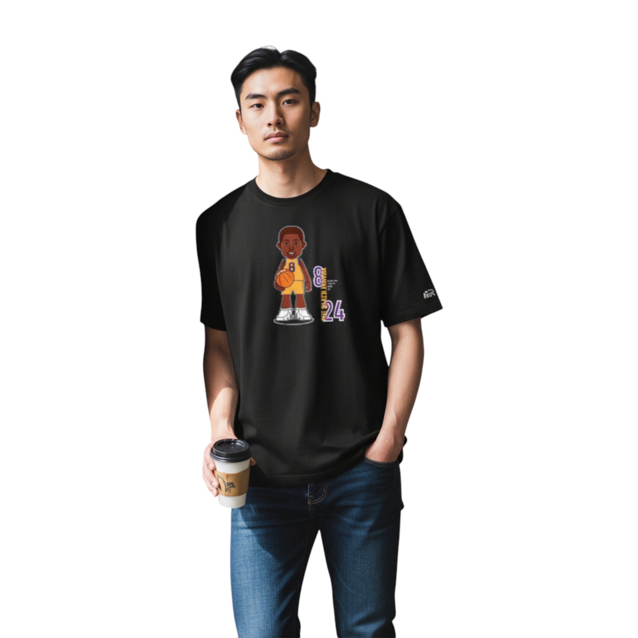 T-Shirt "The Mamba" Black | Rook Basketball | Streetwear Made in Italy