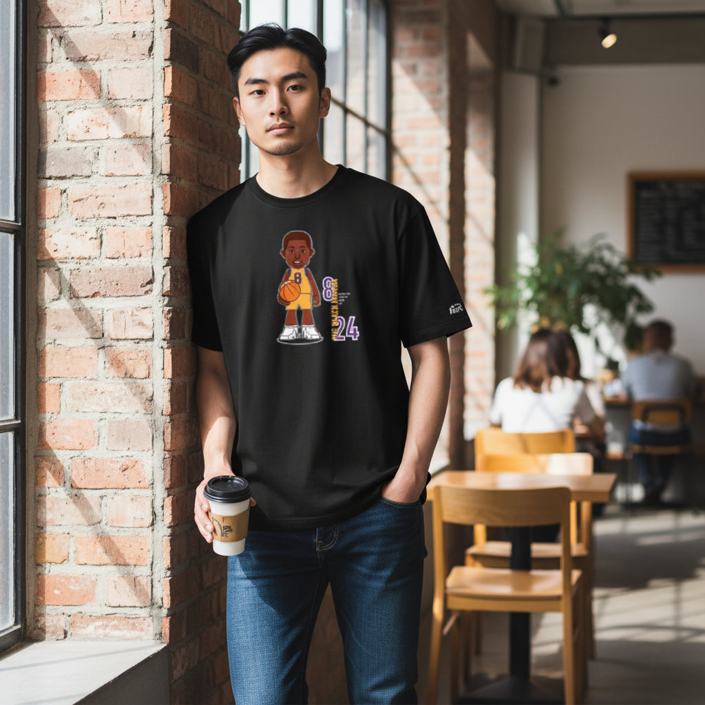 T-Shirt "The Mamba" Black | Rook Basketball | Streetwear Made in Italy