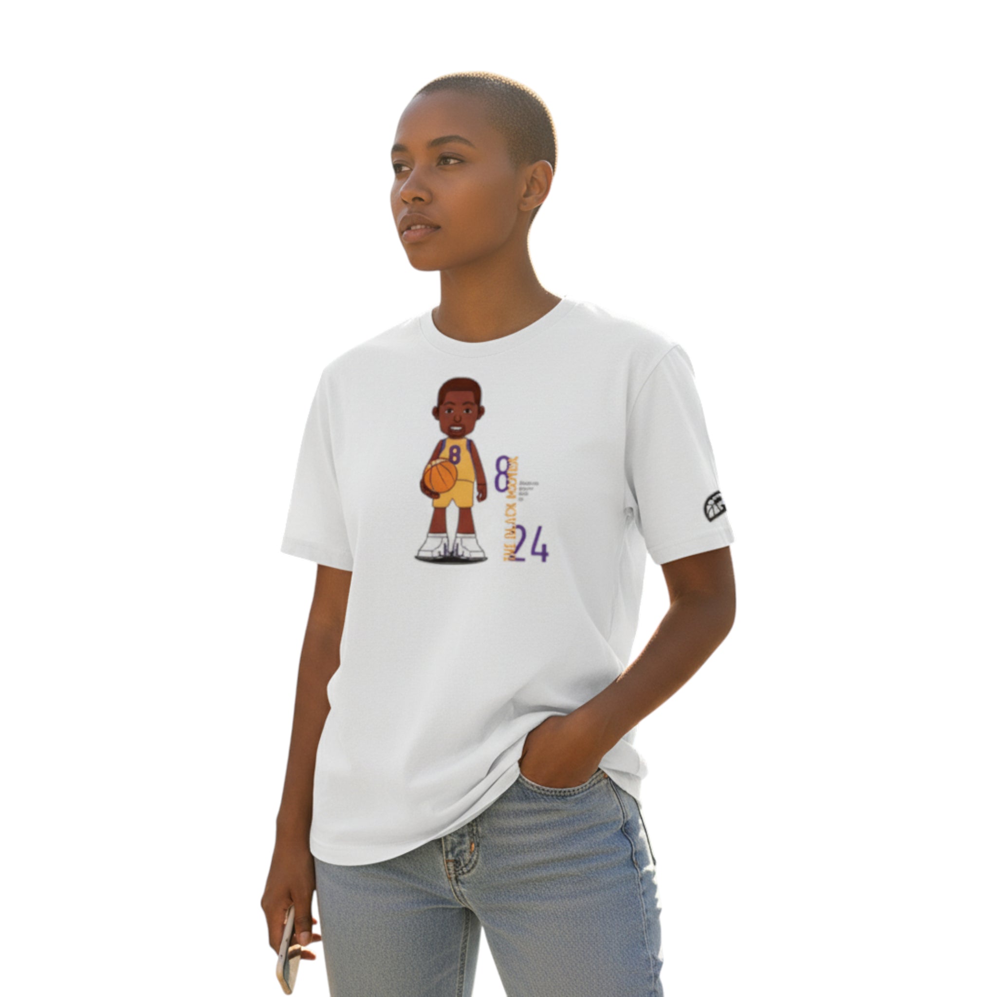 T-Shirt "The Mamba" White | Rook Basketball | Streetwear Made in Italy