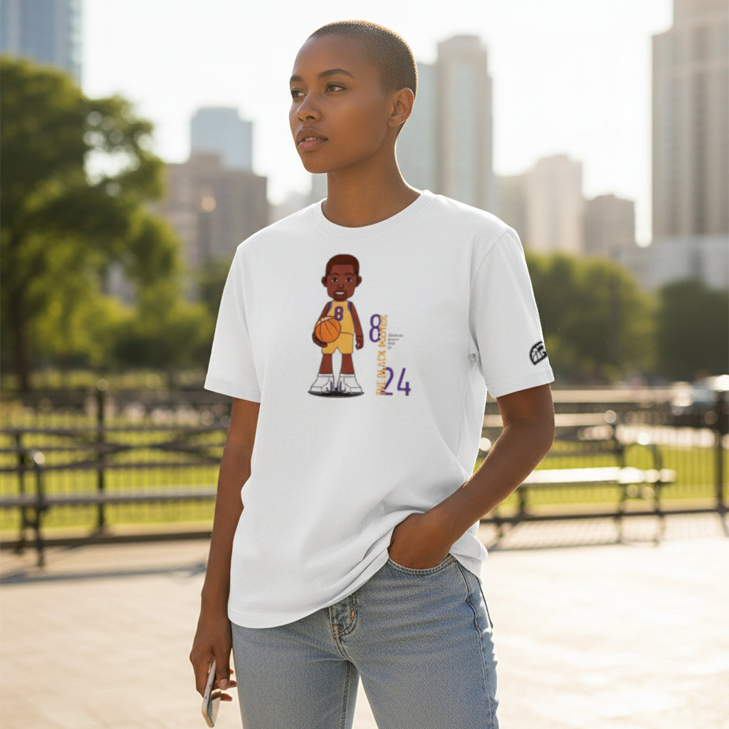 T-Shirt "The Mamba" White | Rook Basketball | Streetwear Made in Italy