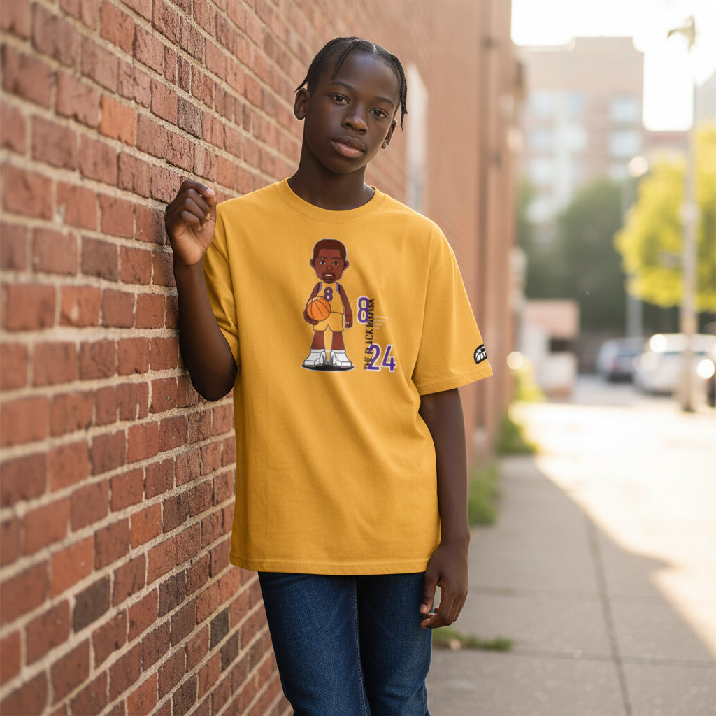 T-Shirt "The Mamba" Yellow | Rook Basketball | Streetwear Made in Italy