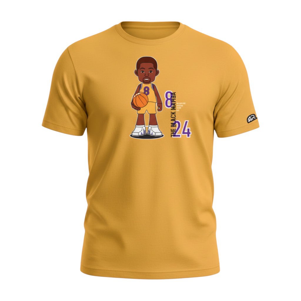 T-Shirt "The Mamba" Yellow | Rook Basketball | Streetwear Made in Italy