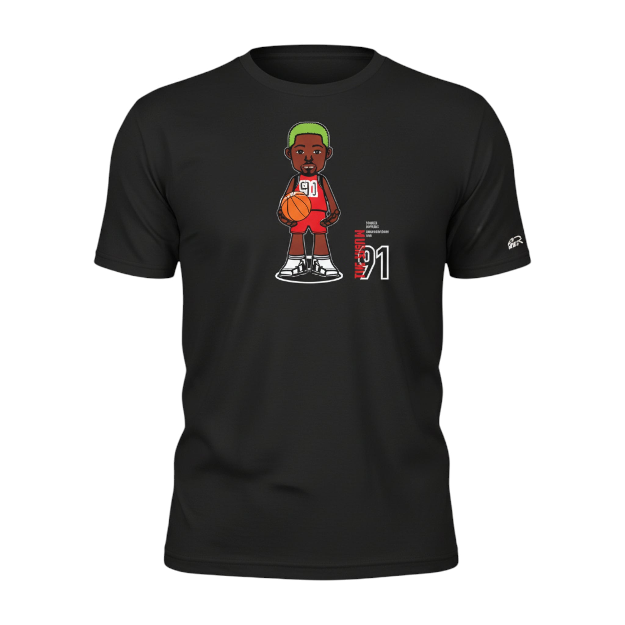 T-Shirt "The Worm" Black| Rook Basketball | Streetwear Made in Italy