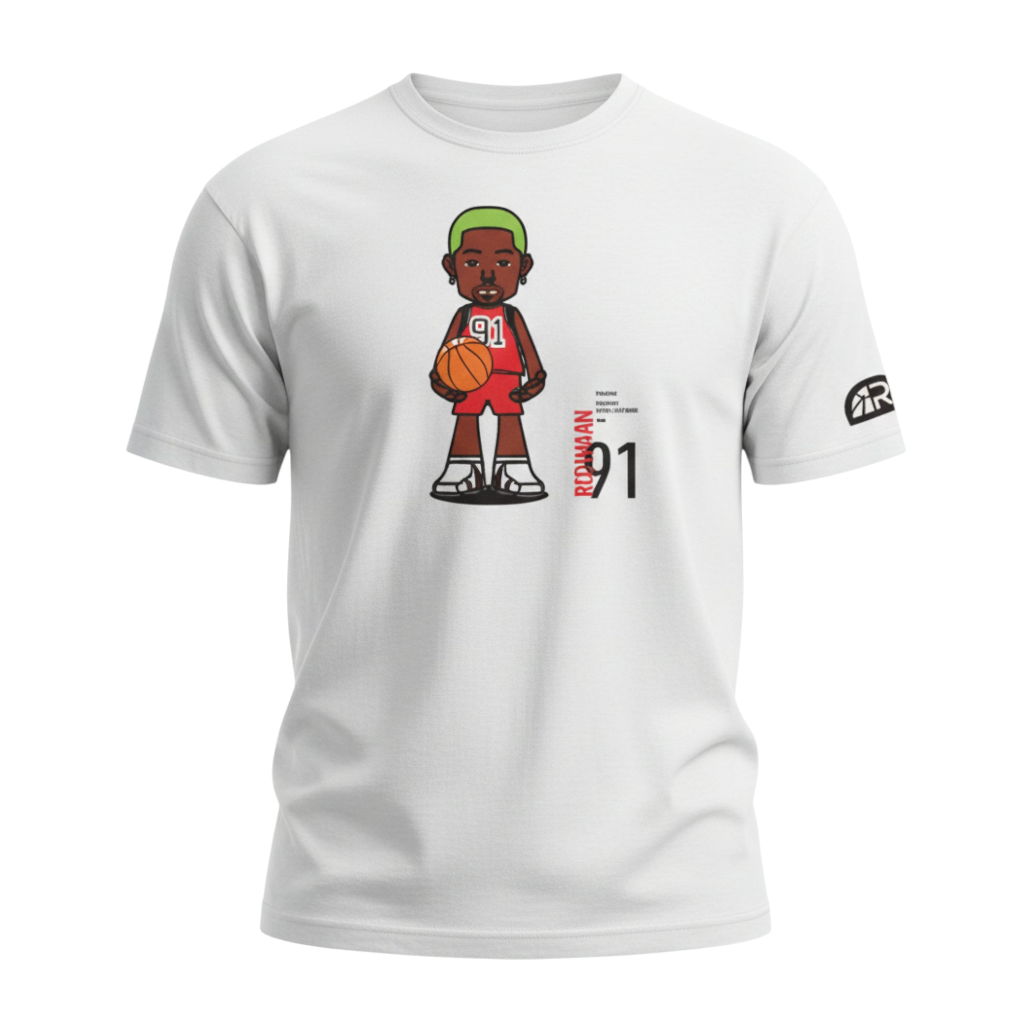 T-Shirt "The Worm" White | Rook Basketball | Streetwear Made in Italy