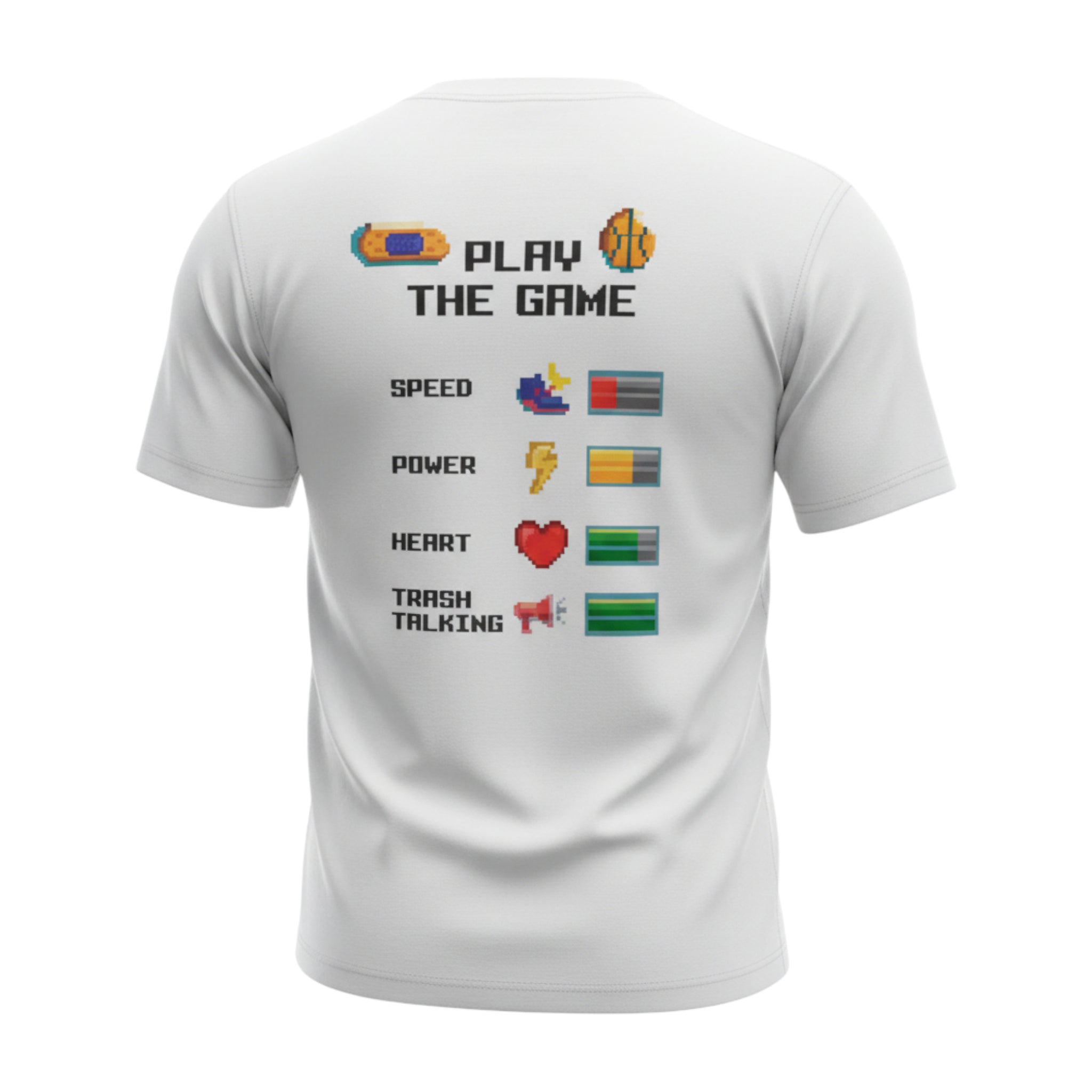 T-SHIRT PLAY THE GAME WHT