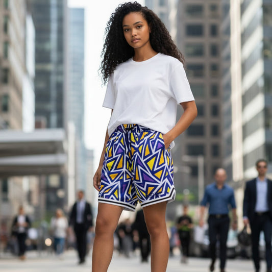 SHORT THE GOAT GEO PURPLE