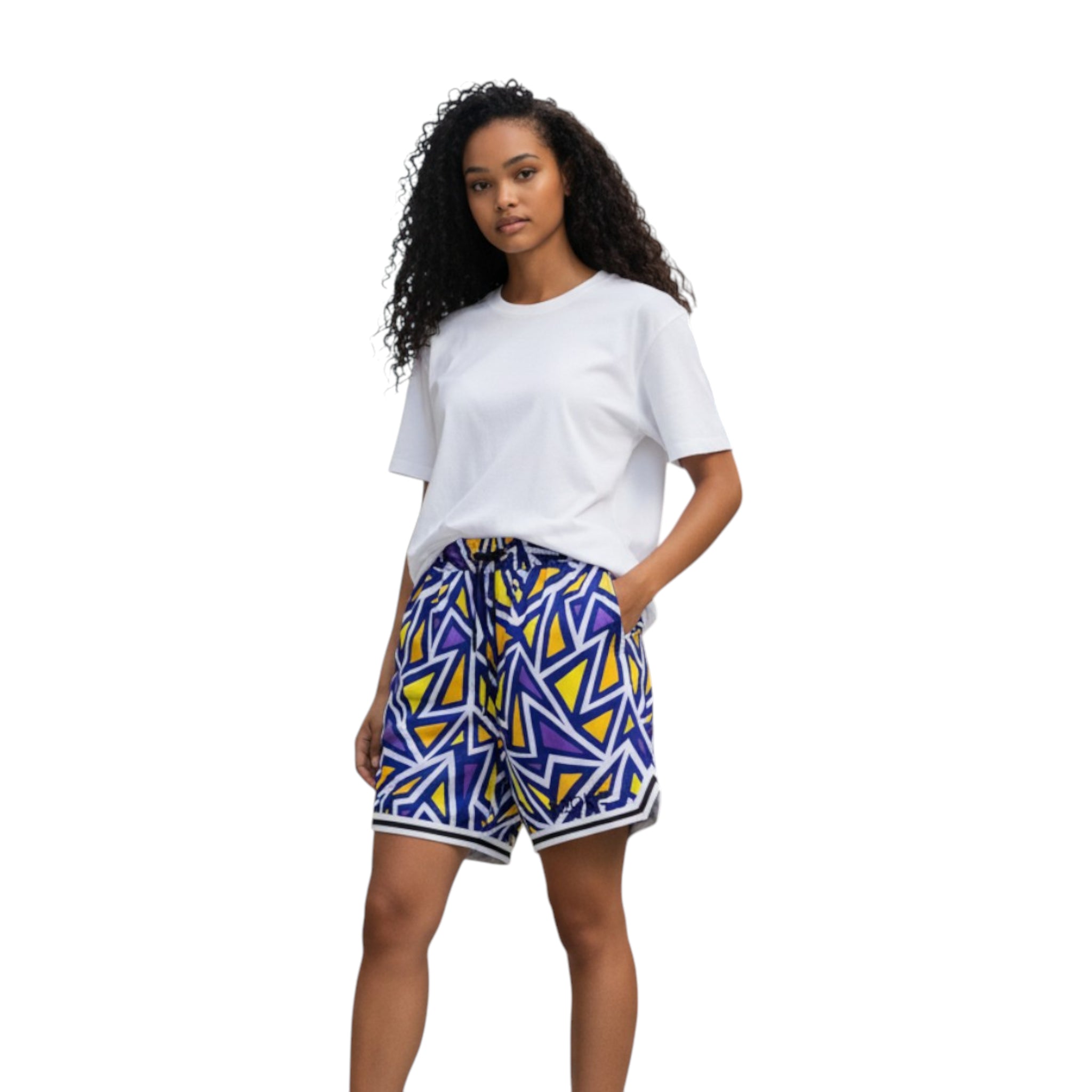 SHORT THE GOAT GEO PURPLE