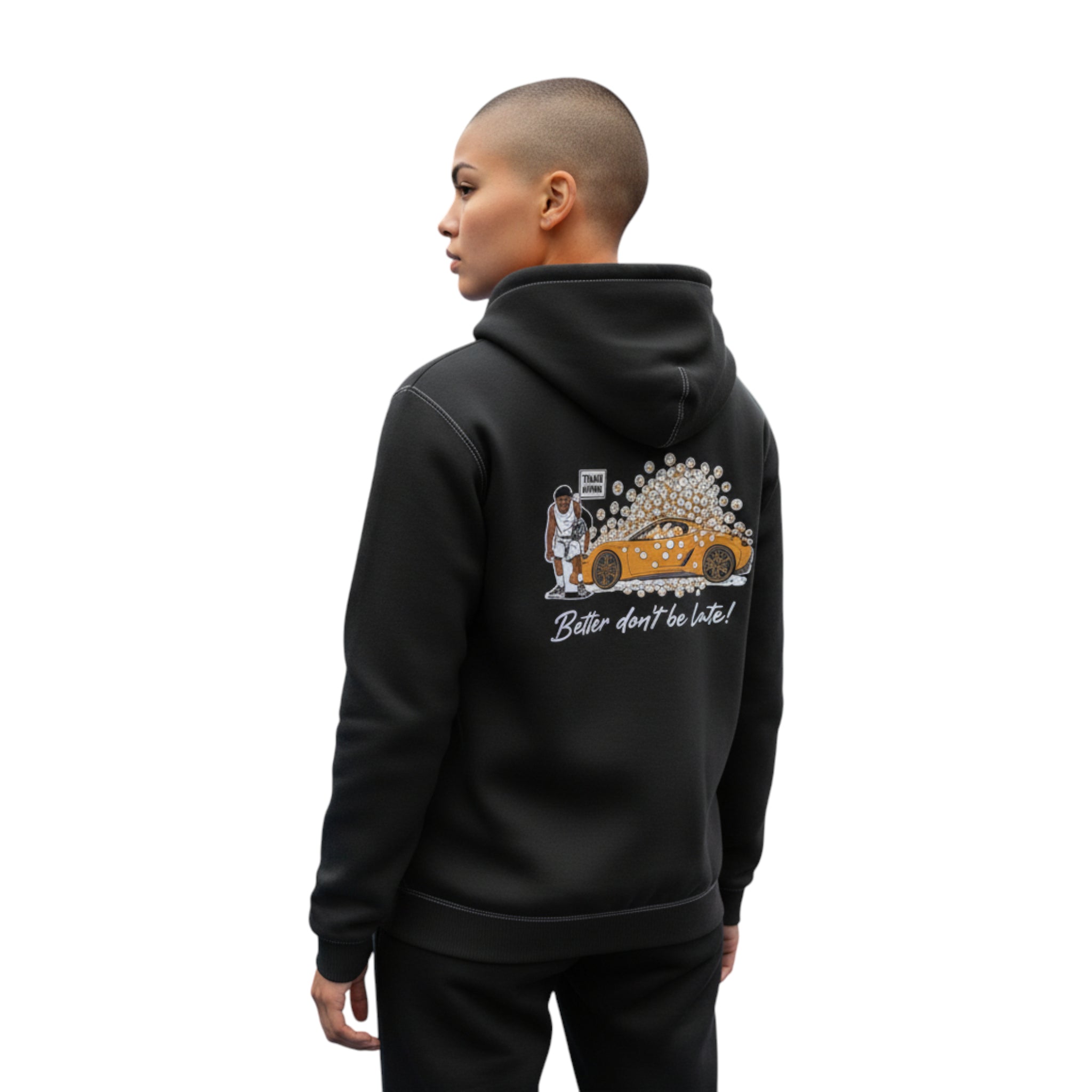 HOODIE "HEY ROOK" BLACK